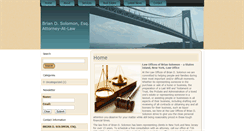 Desktop Screenshot of briansolomonesq.com
